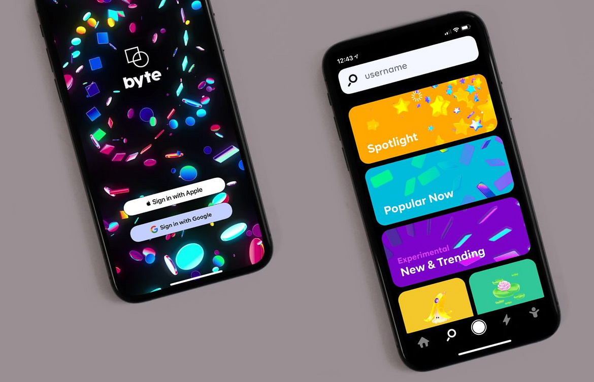 byte app due smartphone copertina e categorie app