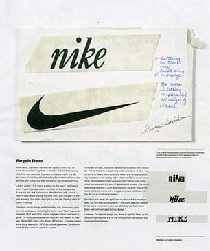 La storia del logo della Nike